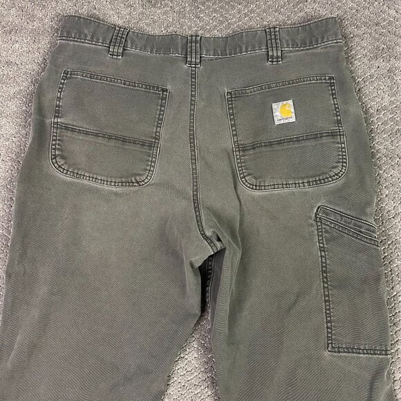 Carhartt Rugged Flex Relaxed Fit Canvas Work Pants Mens 36 x 32 Measures 35 x 29 - Picture 6 of 15
